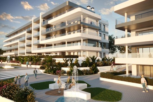 Appartementen met zeezicht en zicht op de golfbaan in Bonalba, Mutxamel
