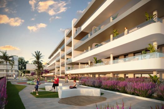 Appartementen met zeezicht en zicht op de golfbaan in Bonalba, Mutxamel