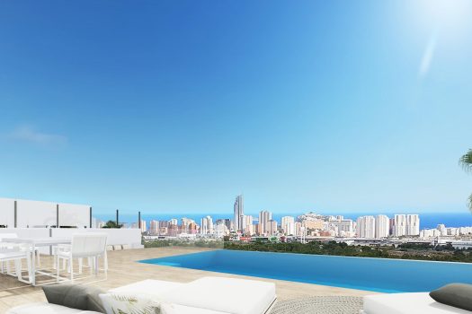 Luxe vrijstaande villa’s in Finestrat met zeezicht en infinity pool