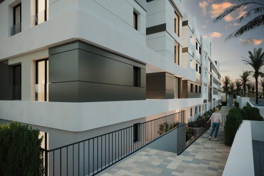 Appartementen met zeezicht en zicht op de golfbaan in Bonalba, Mutxamel