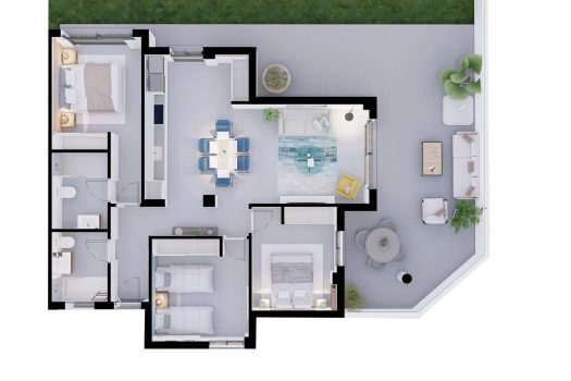 Geweldige appartementen in Villajoyosa op 5 minuten van de stranden