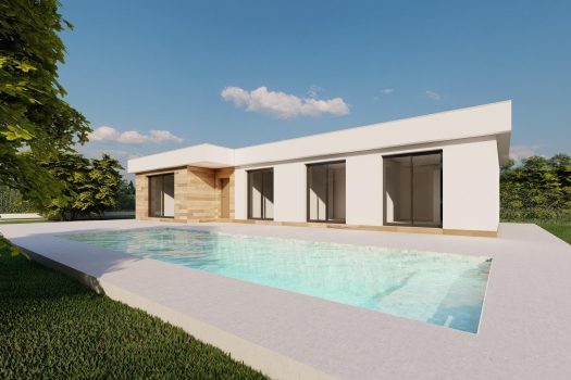 Vrijstaande villa’s in Calasparra op percelen van meer dan 1000 m2