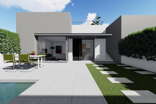 Vrijstaande villa’s op 400 meter van de zee in San Juan de los Terreros, Almería