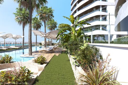 Appartementen aan het strand in La Manga del Mar Menor, Murcia