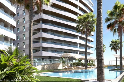 Appartementen aan het strand in La Manga del Mar Menor, Murcia