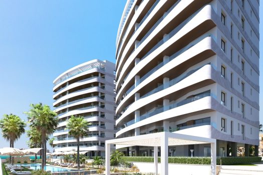 Appartementen aan het strand in La Manga del Mar Menor, Murcia