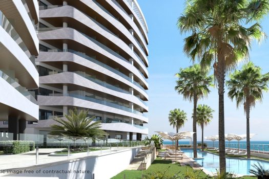 Appartementen aan het strand in La Manga del Mar Menor, Murcia