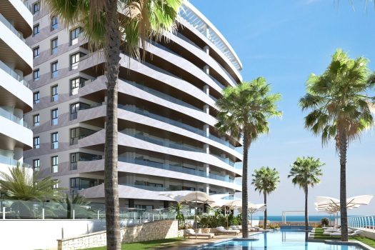 Appartementen aan het strand in La Manga del Mar Menor, Murcia