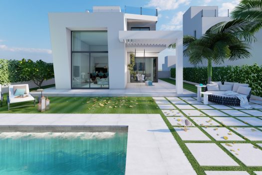 Vrijstaande villa’s met prachtig uitzicht op zee en de bergen in Finestrat