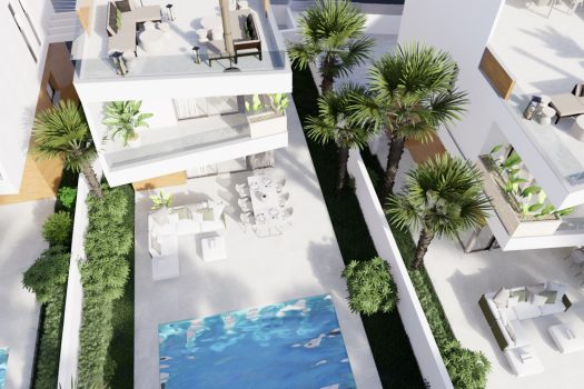 Vrijstaande villa’s aan de golfbaan in Pilar de la Horadada