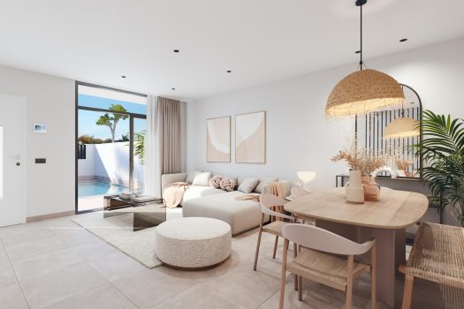 Geschakelde woningen in San Pedro del Pinatar met privé zwembad