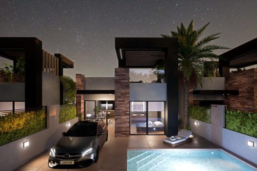 Ruime vrijstaande villa’s met 3 slaapkamers in San Fulgencio