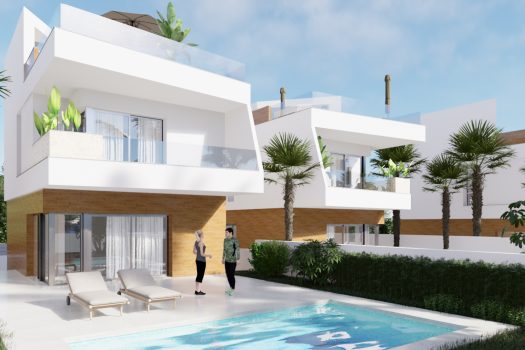Vrijstaande villa’s aan de golfbaan in Pilar de la Horadada