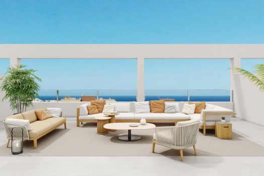 Appartementen met zeezicht op loopafstand van het strand in La Mata