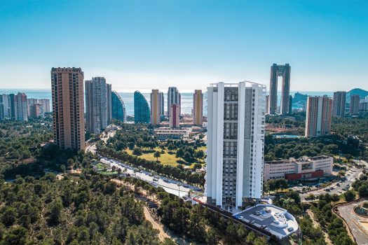 Moderne appartementen met grote terrassen in Playa de Poniente, Benidorm