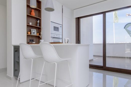 Appartementen in Torrevieja met uitzicht op het roze meer