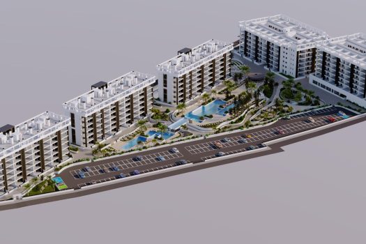 Appartementen met zeezicht op loopafstand van het strand in La Mata