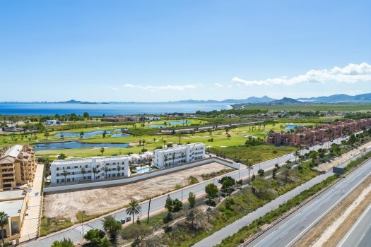Appartementen met zicht op zee en de golfbaan in La Serena Golf, Los Alcázares