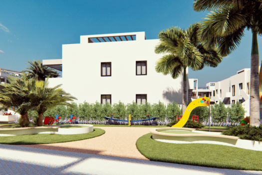 Moderne appartementen naast de “Pink Lagoon” van Torrevieja