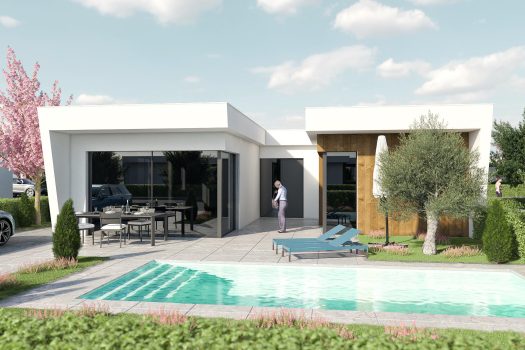 Exclusieve vrijstaande villa’s in Altaona Golf, Murcia