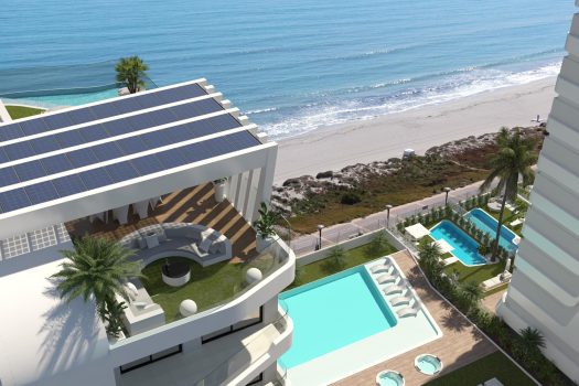 Appartementen aan het strand in La Manga, Murcia