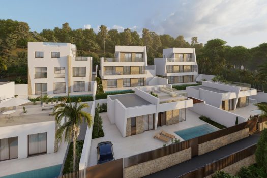 Vrijstaande villa’s met uitzicht op zee en de bergen in Balcon de Finestrat