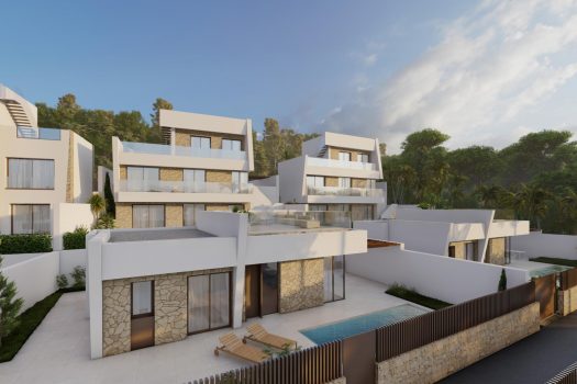 Vrijstaande villa’s met uitzicht op zee en de bergen in Balcon de Finestrat