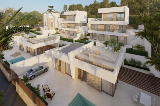 Vrijstaande villa’s met uitzicht op zee en de bergen in Balcon de Finestrat
