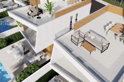 Vrijstaande villa’s aan de golfbaan in Pilar de la Horadada