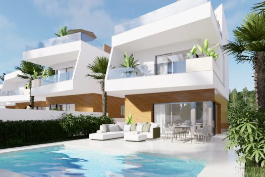 Vrijstaande villa’s aan de golfbaan in Pilar de la Horadada