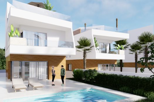 Vrijstaande villa’s aan de golfbaan in Pilar de la Horadada