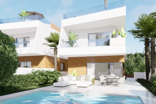 Vrijstaande villa’s aan de golfbaan in Pilar de la Horadada