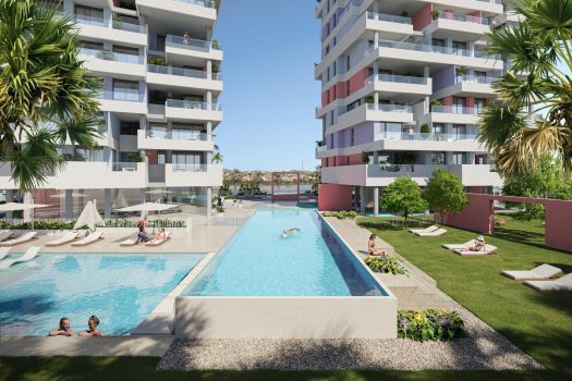 Schitterende appartementen in Calpe met uitzicht op de zee en de zoutvlaktes