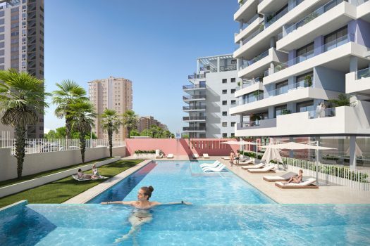 Schitterende appartementen in Calpe met uitzicht op de zee en de zoutvlaktes