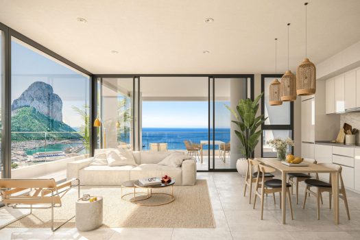 Schitterende appartementen in Calpe met uitzicht op de zee en de zoutvlaktes