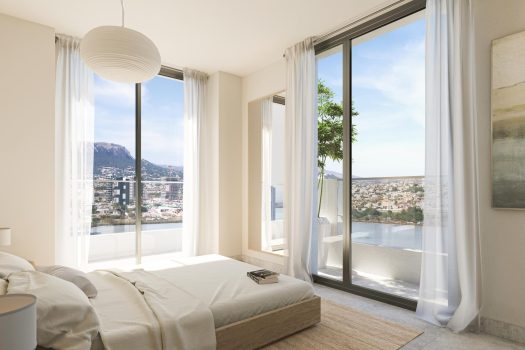 Schitterende appartementen in Calpe met uitzicht op de zee en de zoutvlaktes