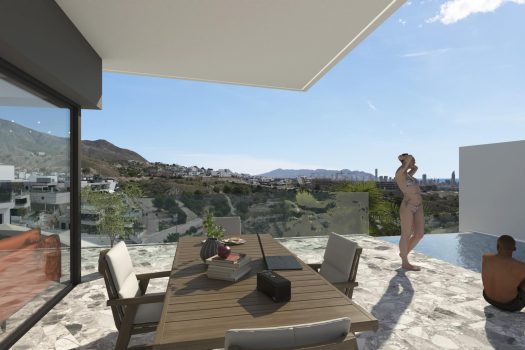 Luxe villa’s in Balcón de Finestrat met zeezicht