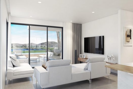 Half vrijstaande villa’s met uitzicht op de golfbaan in Monforte del Cid