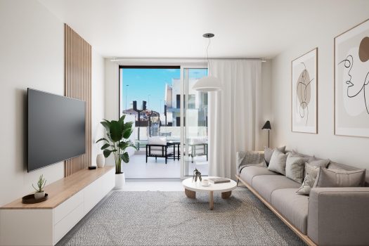 Appartementen op de tweede lijn van het strand in Torre de la Horadada