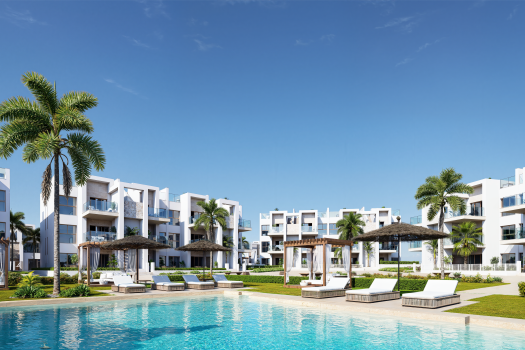 Appartementen aan de golfbaan in Los Alcázares