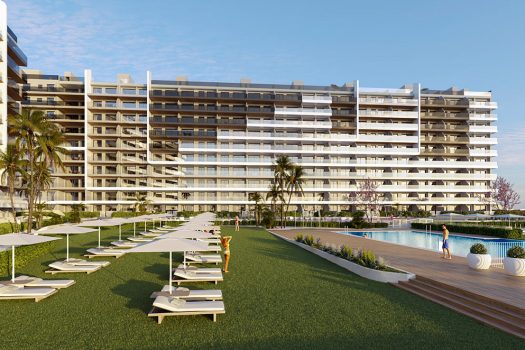 Appartementen aan zee in Punta Prima, Orihuela Costa