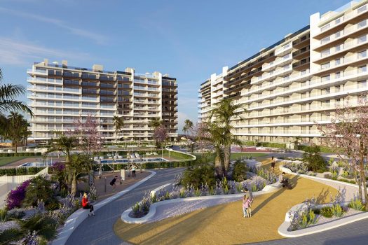 Appartementen aan zee in Punta Prima, Orihuela Costa