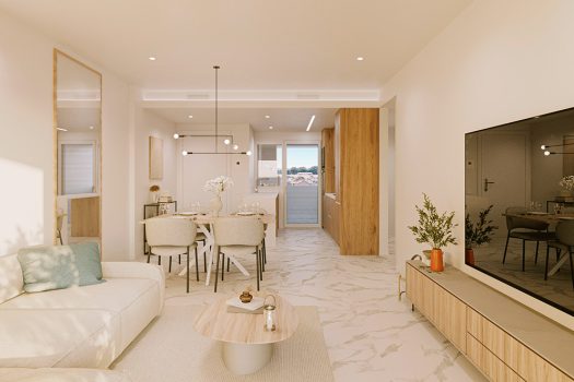 Appartementen aan zee in Punta Prima, Orihuela Costa