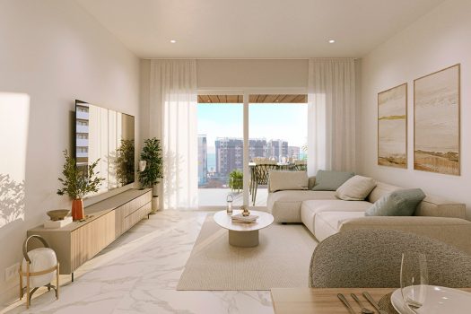 Appartementen aan zee in Punta Prima, Orihuela Costa