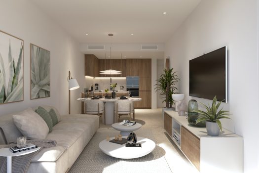 Nieuwbouwappartementen aan zee in Mil Palmeras met inbegrepen toeristenvergunning