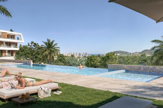 Nieuwbouw appartementen in Finestrat aan de Costa Blanca dicht bij Benidorm en zee