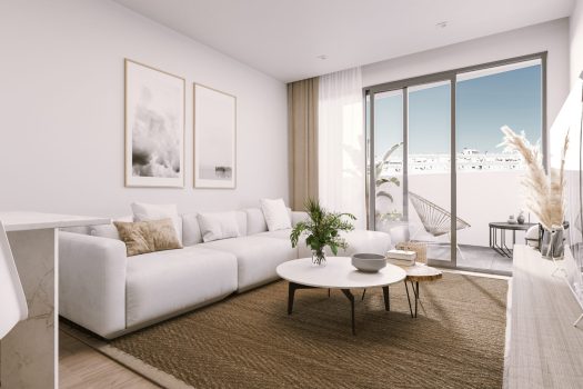 Exclusief penthouse met 2 slaapkamers, groot terras en privé dakterras in het centrum van Torrevieja