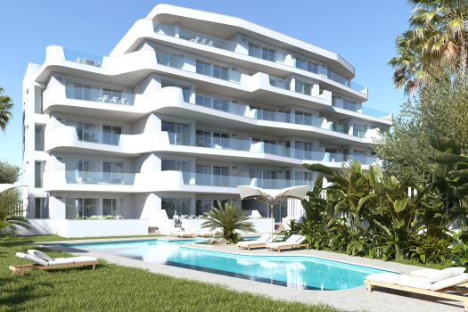 Nieuwbouwappartementen aan zee in Mil Palmeras met inbegrepen toeristenvergunning