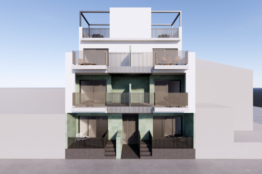 Appartementen op tweede lijn van het strand in Torre de la Horadada