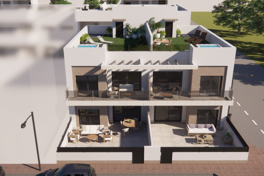 Appartementen met zonnige terrassen in Rojales
